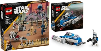 LEGO STAR WARS ZESTAW BITEWNY Z ŻOŁNIERZEM 75372 + MIKROMYŚLIWIEC 75391