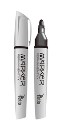 Paczka Marker permanentny czarny 12 sztuk - Tetis