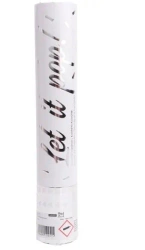 Armatka konfetti srebro folia czterokątna 28cm - Amscan