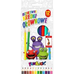 Kredki ołówkowe bezdrzewne 12 kolorów - Titanum