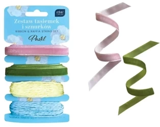 Zestaw tasiemek i sznurków pastel - INTERDRUK