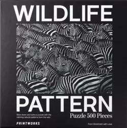 Puzzle 500 Wildlife Pattern Zebra - PRINTWORKS