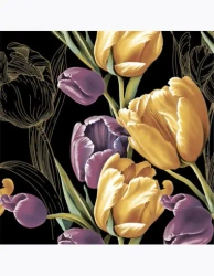 Serwetki DAISY Lunch SD 330x330 Tulipany 009502 - POL-MAK