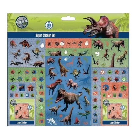 Zestaw Naklejek Dinozaury 500szt - Cass film