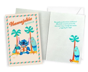Karnet Urodziny Stitch - Kukartka
