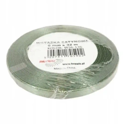 Wstążka satynowa khaki 6mm x 32m - Brewis