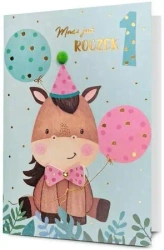 Karnet B6 Urodziny Roczek - Pan Dragon