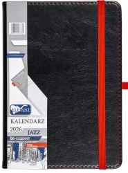 Kalendarz 2026 B6 dzienny Jazz czarny - praca zbiorowa