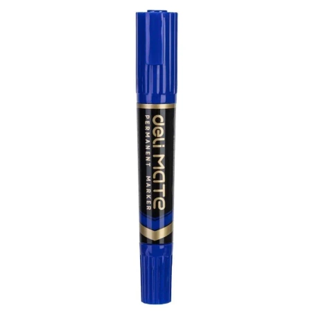 Marker permanentny dwustronny nieb (10szt) DELI