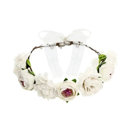 Wianek biały 17cm - PartyDeco