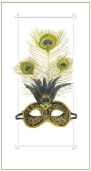 Karnet 12x23cm + koperta Maska wenecka - DaVinci