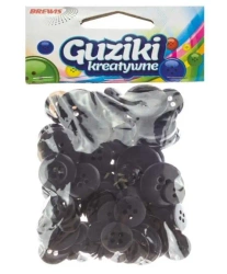Guziki kreatywne czarne 40g - Brewis