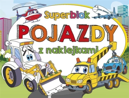 Superblok z naklejkami Pojazdy - praca zbiorowa