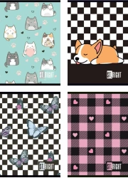 Zeszyt A5/32K kratka mix (15szt) - ST-MAJEWSKI