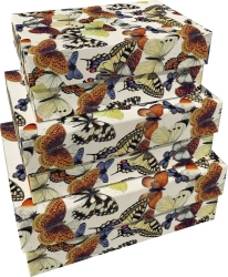 Pudełka ozdobne Motyle 3szt - Skona Ting