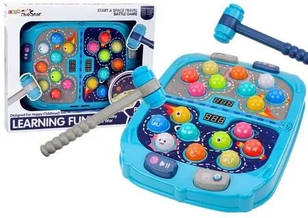 Gra zręcznościowa Wack a Mole Kosmos 9 poziomów - Leantoys