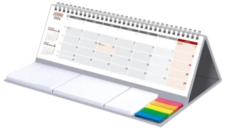 Kalendarz z notesem 2025/2026 Maxi szary - Wydawnictwo Wokół nas