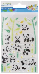 Ozdoba dekoracyjna Filc Panda samoprzylepna Cf Pbh 12/288