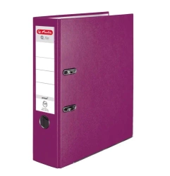Segregator A4 8cm PP jagodowy Q file - HERLITZ