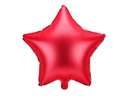 Balon foliowy Gwiazdka 48cm czerwony - PartyDeco