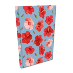 Notes A5 kratka Soft Touch Hibiskusy w jeansie - EV-Corp