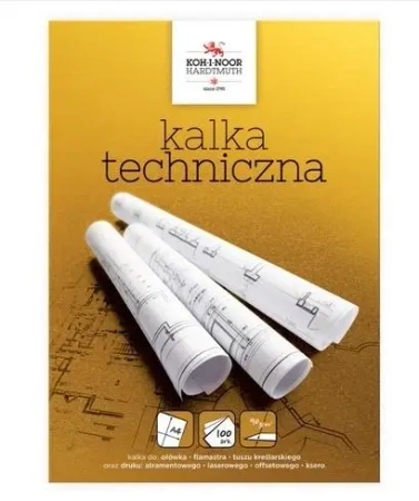 Kalka kreślarska A4/100 arkuszy 90g - Koh-I-Noor