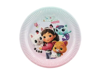 Talerzyki Koci Domek Gabi 23cm 6szt - PartyDeco