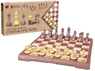 Szachy i warcaby 2w1 magnetyczne - ADAR