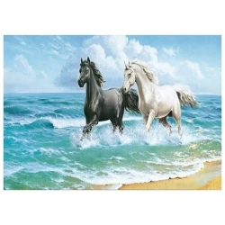 Mozaika diamentowa 5D - Konie 40x30cm - Titanum