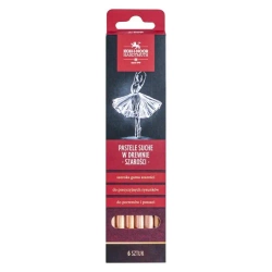 Pastele suche w drewnie 8820 szarości 6szt. - Koh-I-Noor