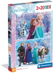 Puzzle 2x20 Super Kolor Frozen - Clementoni