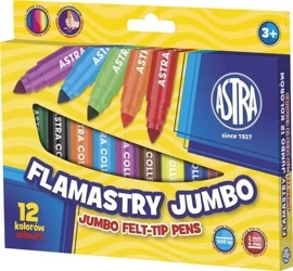 Flamastry Jumbo 12 kolorów ASTRA - ASTRA papiernicze