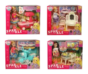 Lalka z akcesoriami MIX - SWEDE