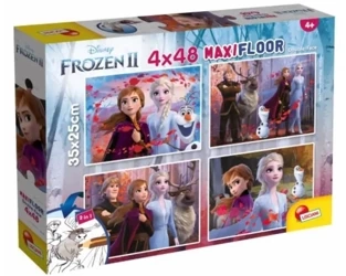 Puzzle Supermaxi 4x48 Kraina Lodu 2 - Lisciani