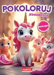 Kolorowanka Pokoloruj jednorożce z naklejkami - Maciej Ratajczyk