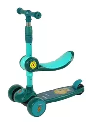 Hulajnoga balans. 3 koła światło dzwięk siodełko - Leantoys