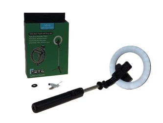 Lampa pierścieniowa do zdjęć obrotowa ze statywem - ADAR