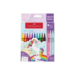 Flamastry Unicorn 10+3 kol. - Faber Castell