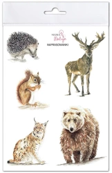 Naprasowanki Zwierzęta leśne - Mama Maluje