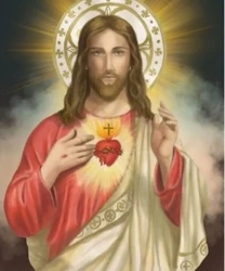 Diamentowa mozaika święte Jezus z sercem NO-1006984 - Norimpex