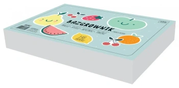 Bazgrownik A4 z naklejkami Owocki - INTERDRUK