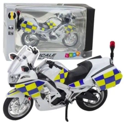 Motocykl policyjny ze światłem i dźwiękiem 1:12 - Leantoys