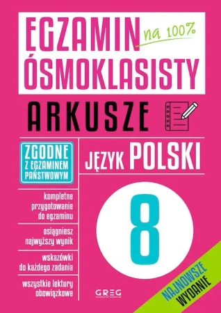 Język polski. Egzamin ósmoklasisty. Arkusze - Opracowanie zbiorowe