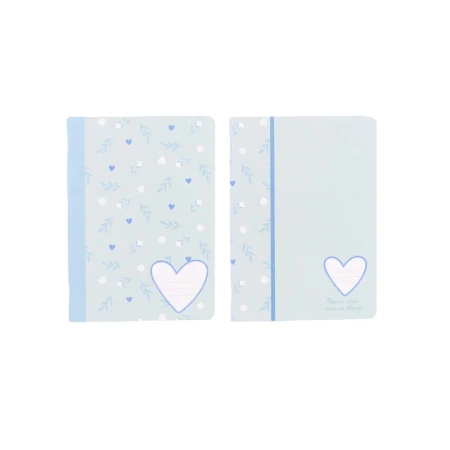 Paczka zeszyt A4 48k.linia Sweet Blue mix pakiet 5 sztuk - Ancor