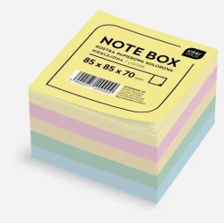 Kostka papierowa 85x85x70mm kolorowa nieklejona - INTERDRUK