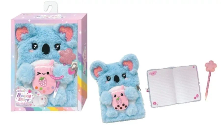 Futrzany pamiętnik z długopisem Koala - Hot Focus