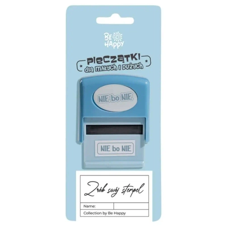 Pieczątka z napisem - NIE bo NIE - Be-Happy Gifts