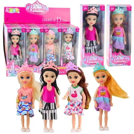 Laleczka mini 14cm MIX - Leantoys