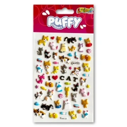 Naklejki puffy I Love Cat - Penmate