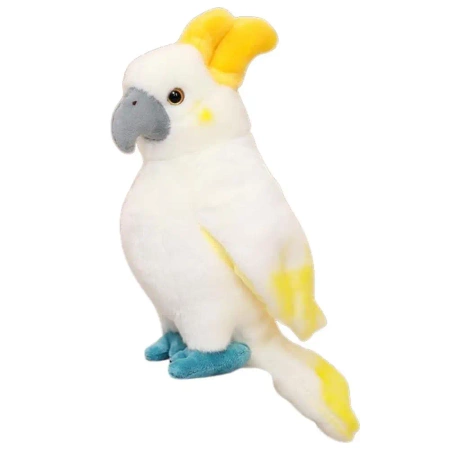Maskotka Papuga Kakadu biała 35cm - Leantoys